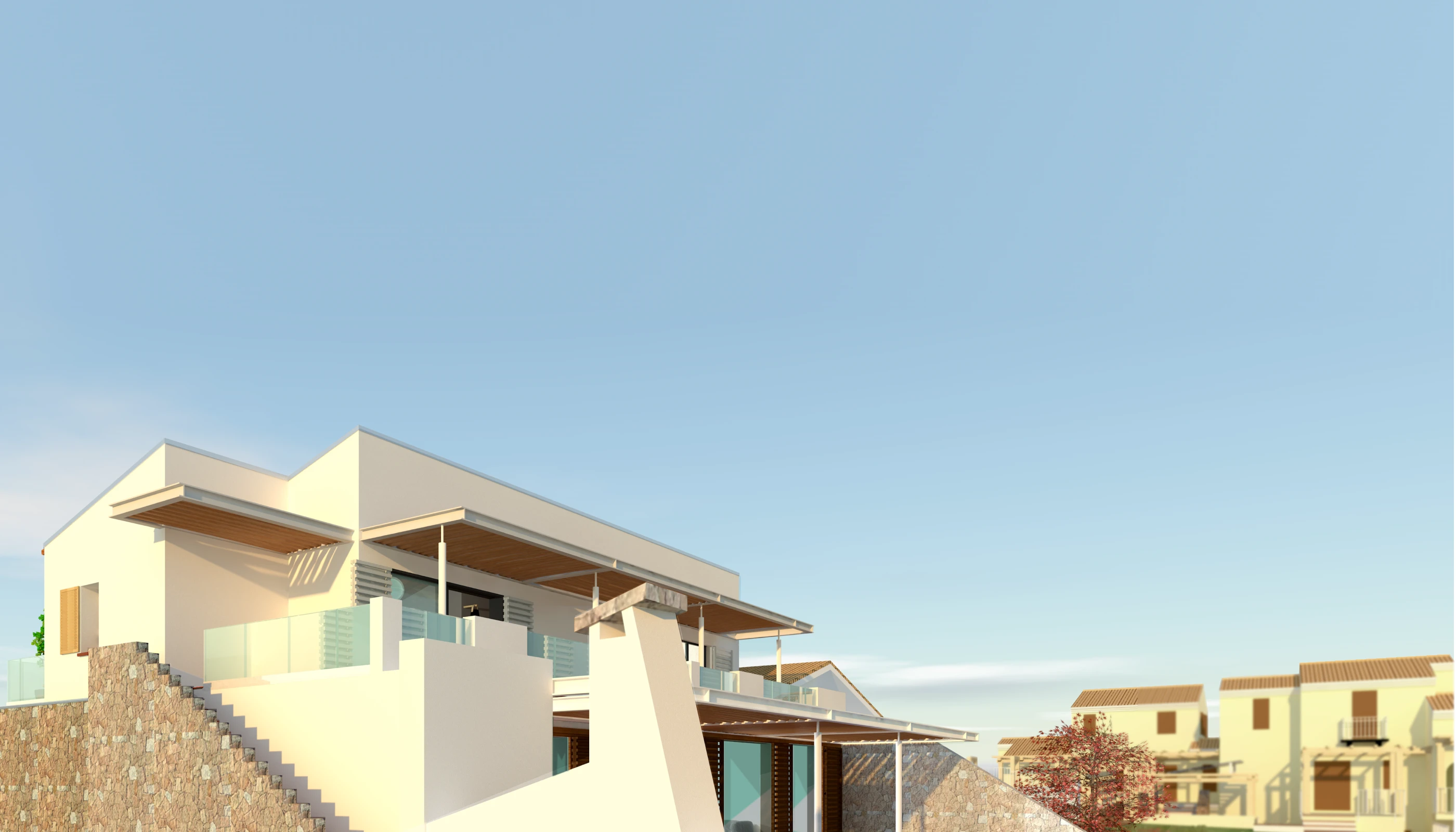 Residenza Pedra Longa, render di progetto 1
